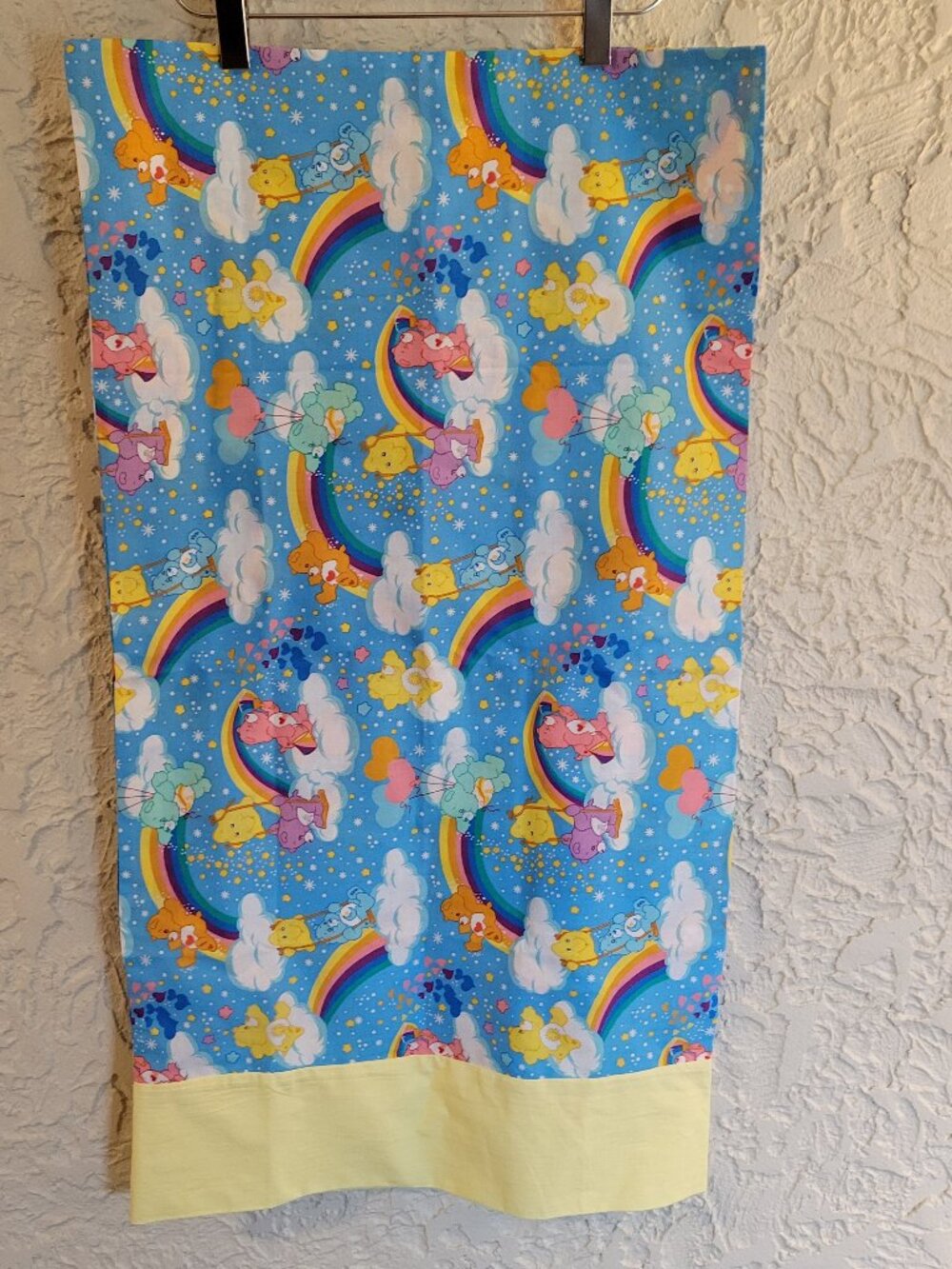 Vintage Carebear Pillowcase - Handmade Pillow Case, Excellent Condition